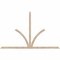 Ekena Millwork Richland Smooth Timber Gable Bracket, Douglas Fir, 108"W x 68"H x 1 1/2"D x 3 1/2"F, 15/12 Pitch GBW108X68X0204RIC00SDF - alternate 1